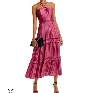 Strappy Ruched Midi Dress